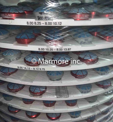 Moldes de aluminio para pulimento de lentes